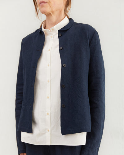 Apuntob Linen Jacket Blue