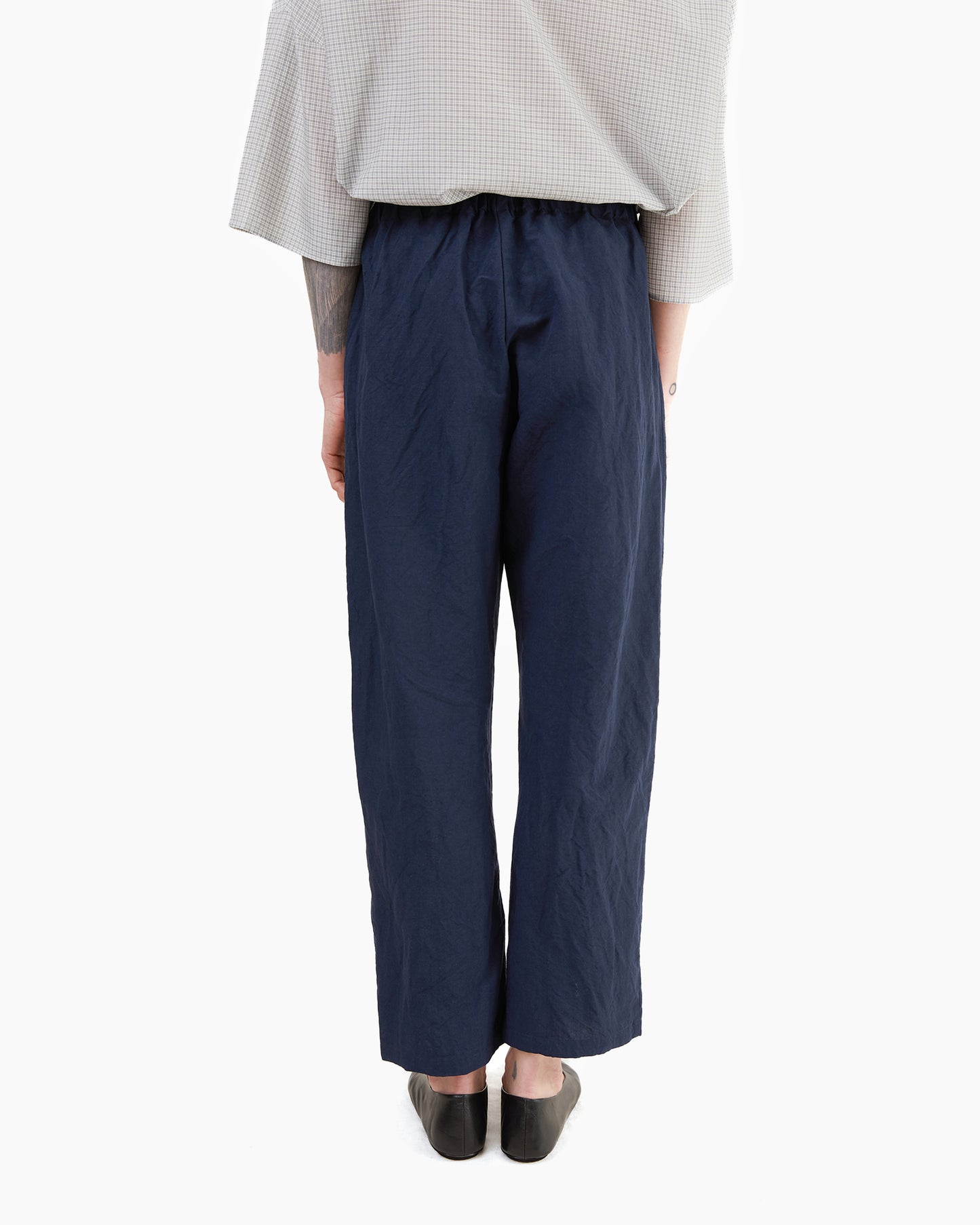 Apuntob Linen Blend Trousers in Abyss
