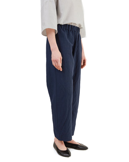 Apuntob Linen Blend Trousers in Abyss