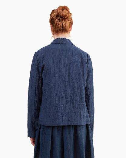 Apuntob Cotton/ Linen Jacket in Blue