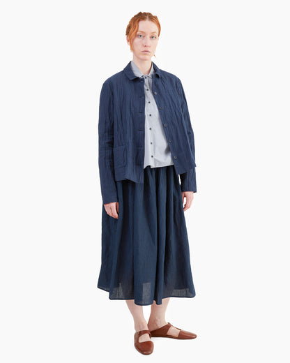 Apuntob Cotton/ Linen Jacket in Blue
