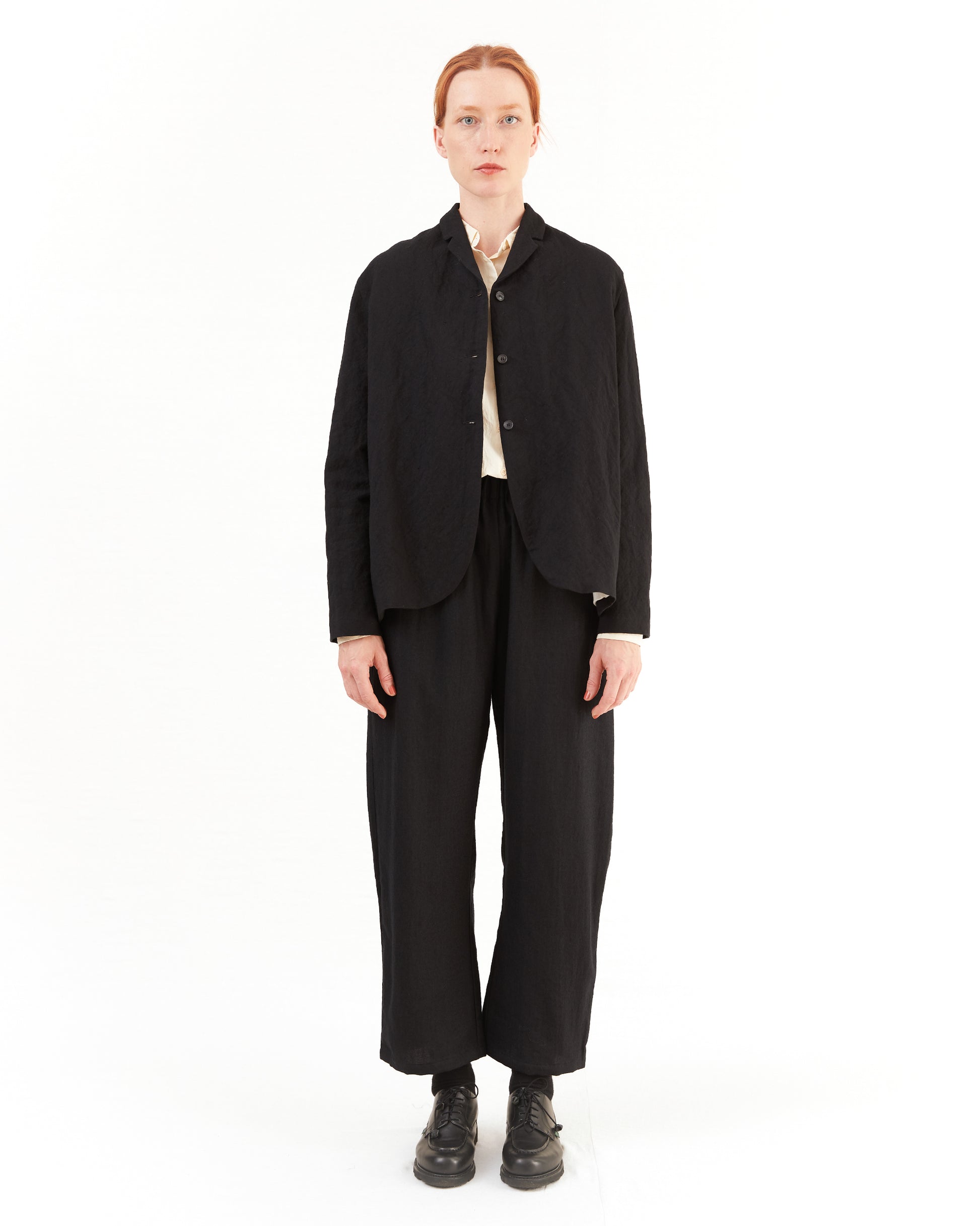 Apuntob Wool Trousers in Black