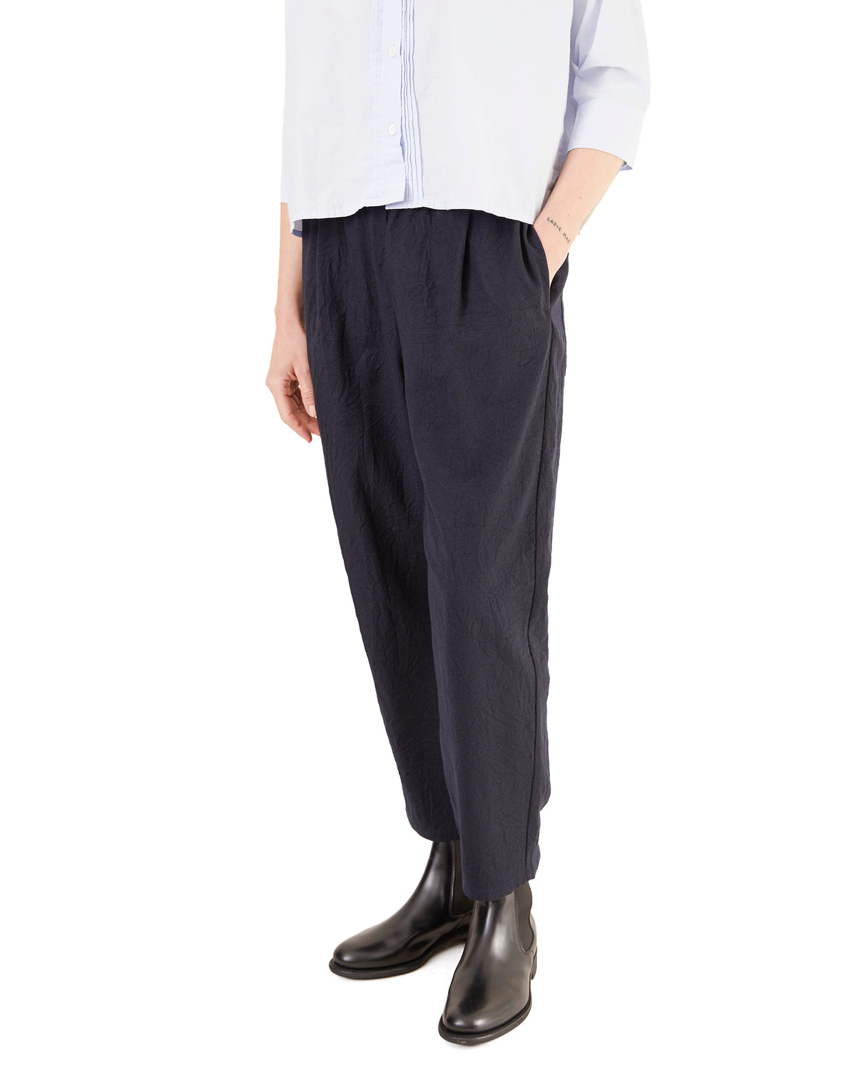 Apuntob P1002/TS990 Fleece Wool Trousers in Blue