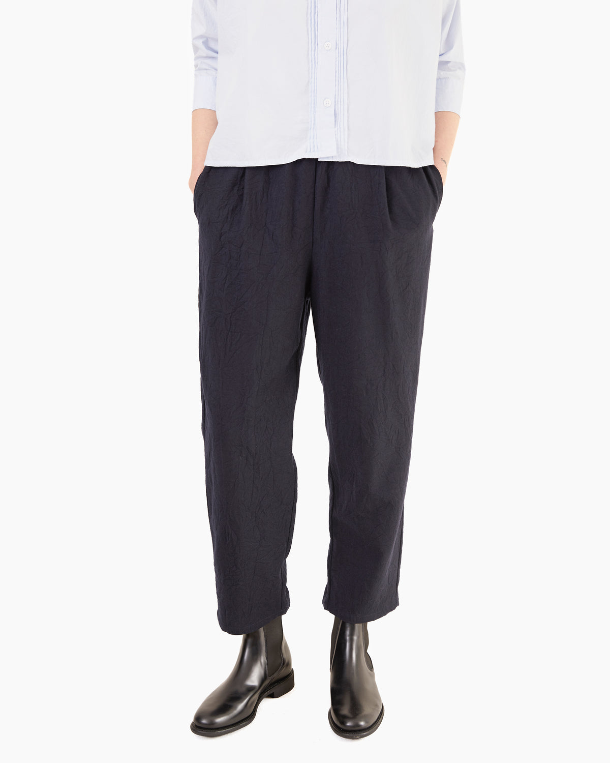 Apuntob P1002/TS990 Fleece Wool Trousers in Blue