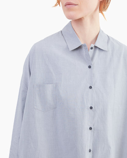 Apuntob Cotton Shirt in Black Micro Check