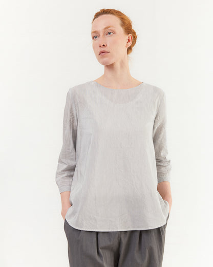Apuntob Cotton/Silk Shirt in Blue