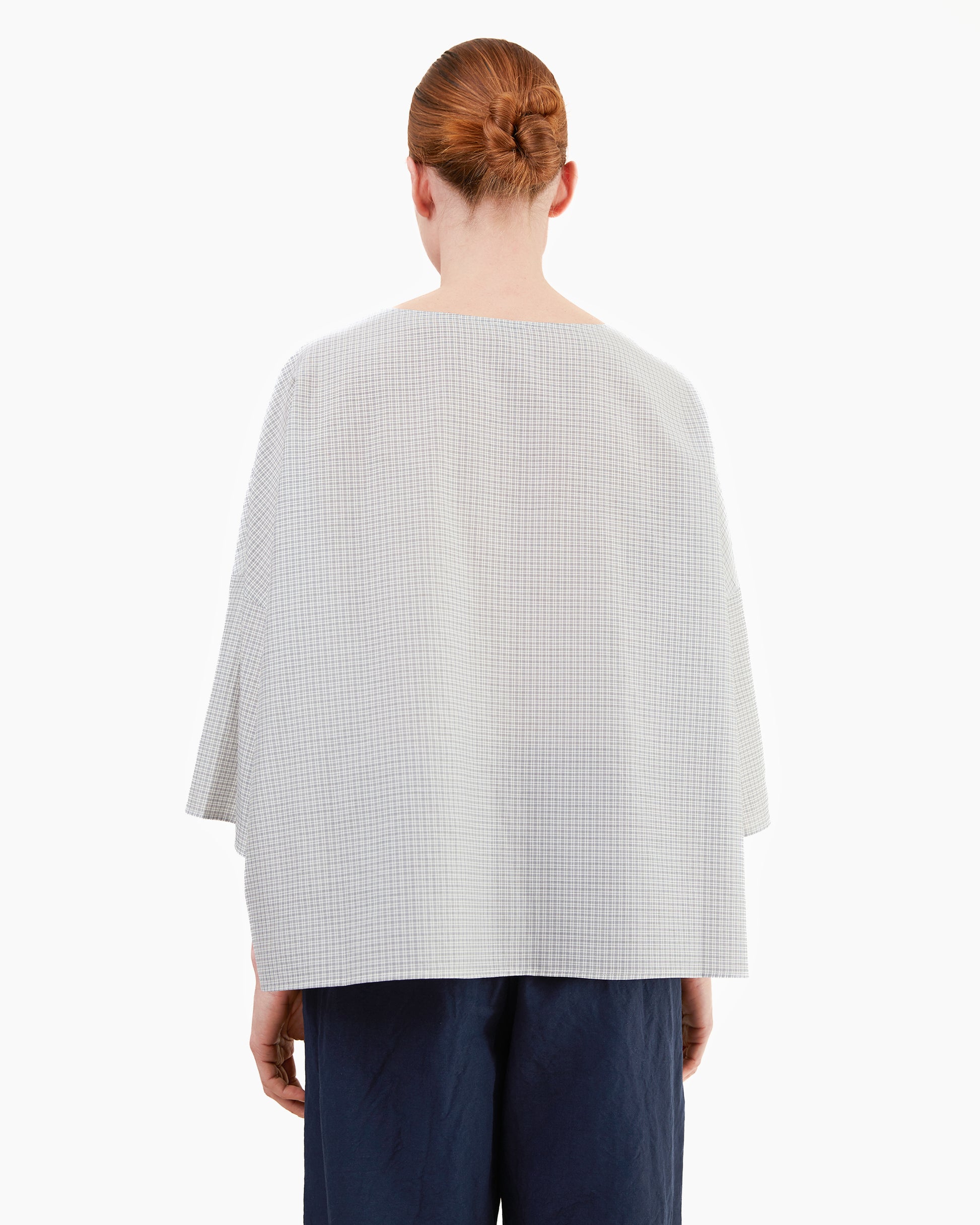 Apuntob Cotton Shirt in Abyss Check