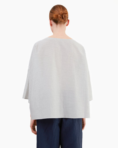 Apuntob Cotton Shirt in Abyss Check