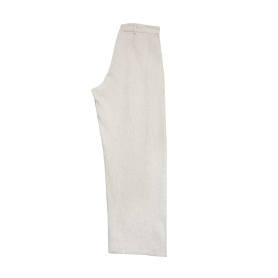 P1706/TS854 Apuntob Linen Trousers in Chalk 4