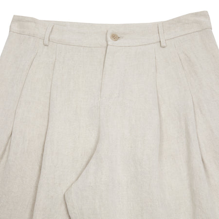 P1706/TS854 Apuntob Linen Trousers in Chalk 1