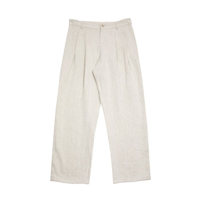 P1706/TS854 Apuntob Linen Trousers in Chalk 1