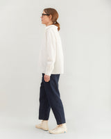 Apuntob Pleated Linen Trousers in Blue