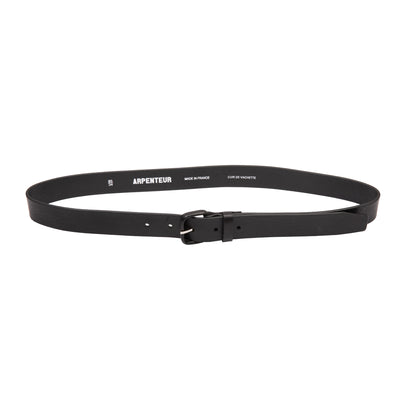 Arpenteur Logic Veg Tanned Leather Belt in Black