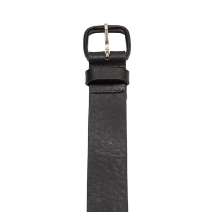 Arpenteur Logic Veg Tanned Leather Belt in Black