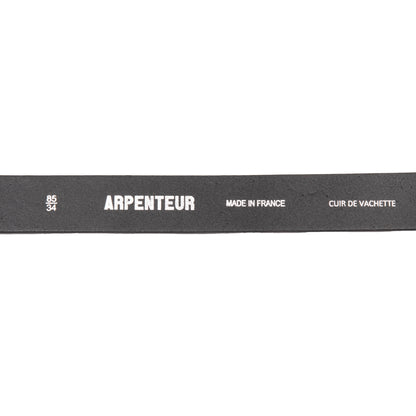 Arpenteur Logic Veg Tanned Leather Belt in Black