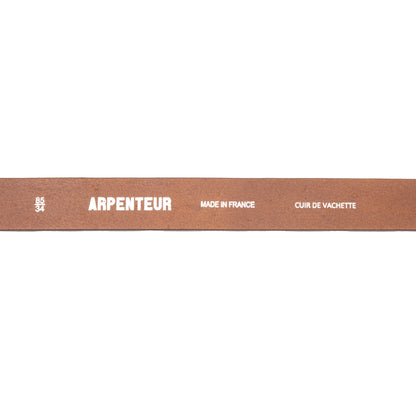 Arpenteur Logic Veg Tanned Leather Belt in Brown