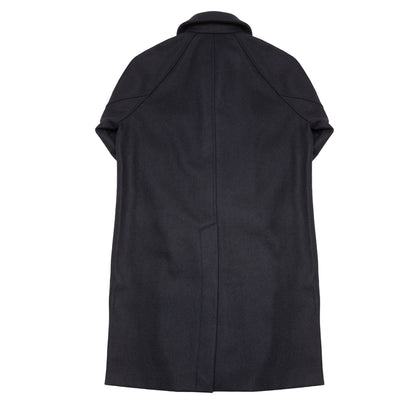 Arpenteur Utile Melton Wool Overcoat in Midnight
