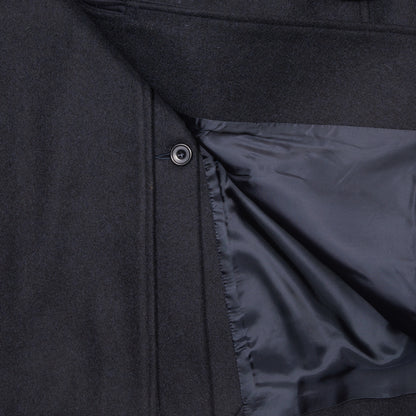 Arpenteur Utile Melton Wool Overcoat in Midnight