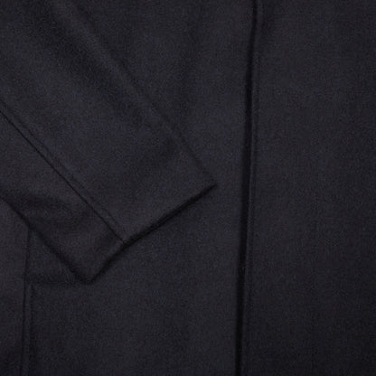 Arpenteur Utile Melton Wool Overcoat in Midnight