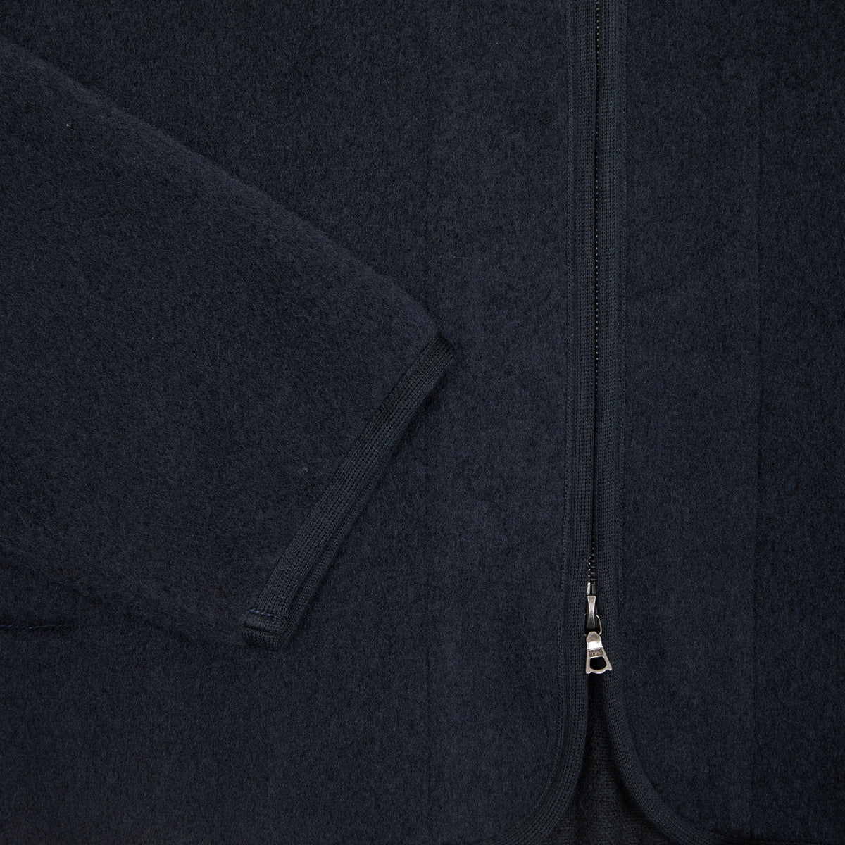 Arpenteur Contour Unlined Shaggy Wool Jacket in Midnight