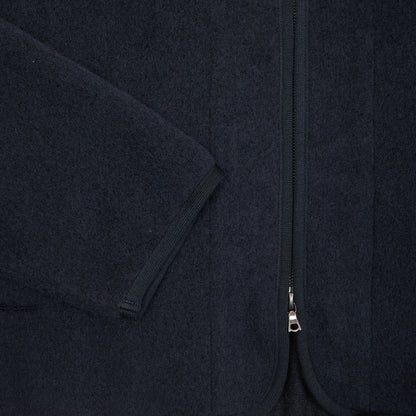 Arpenteur Contour Unlined Shaggy Wool Jacket in Midnight
