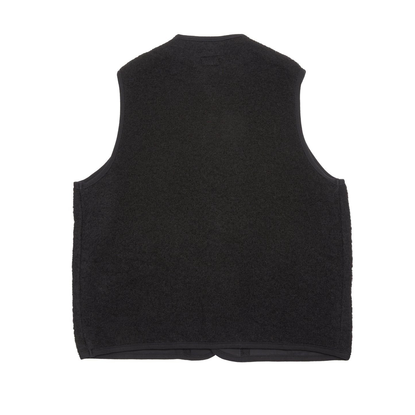 Arpenteur Contour V Unlined Shaggy Wool Vest in Black