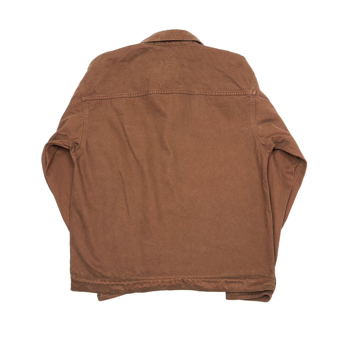 Arpenteur Lux J Unlined Garment Dyed Moleskin Jacket in Tobacco