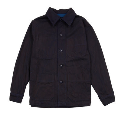 Arpenteur ADN Jacket Hand Dyed in Dark Woad Blue