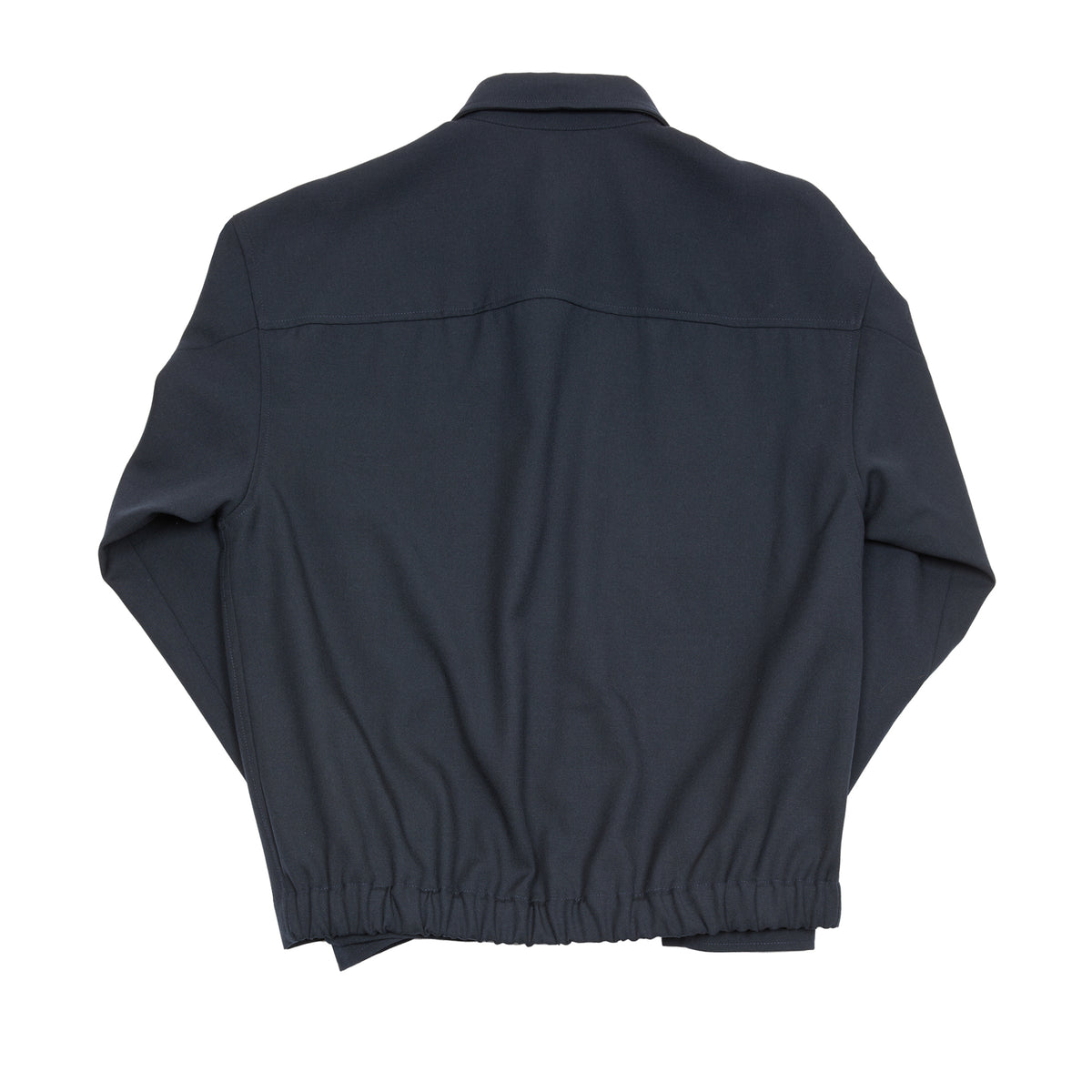 Arpenteur Sigma Unlined Wool Gabardine Overshirt in Midnight
