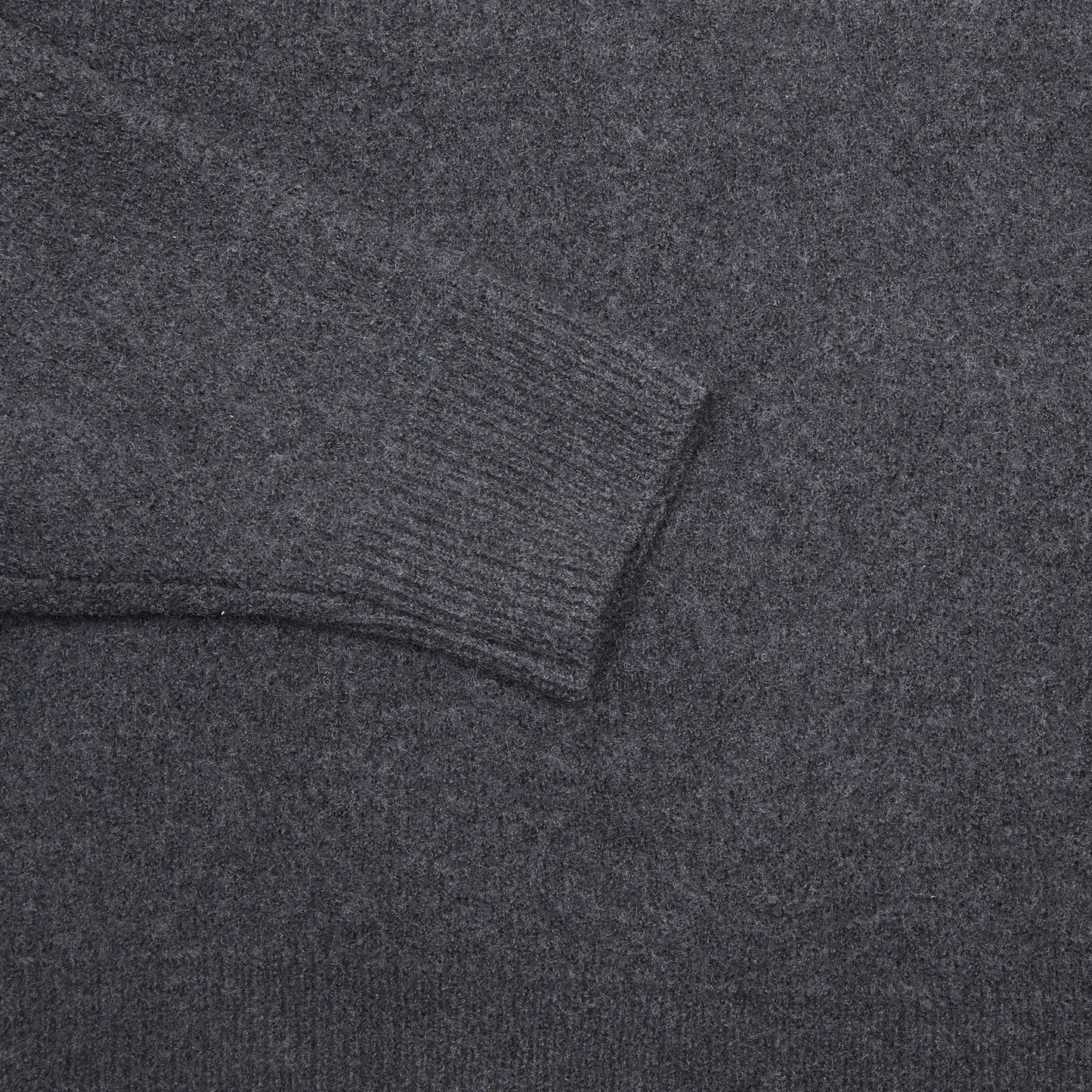 Arpenteur Cam Felted Wool Trucker Sweater in Charcoal