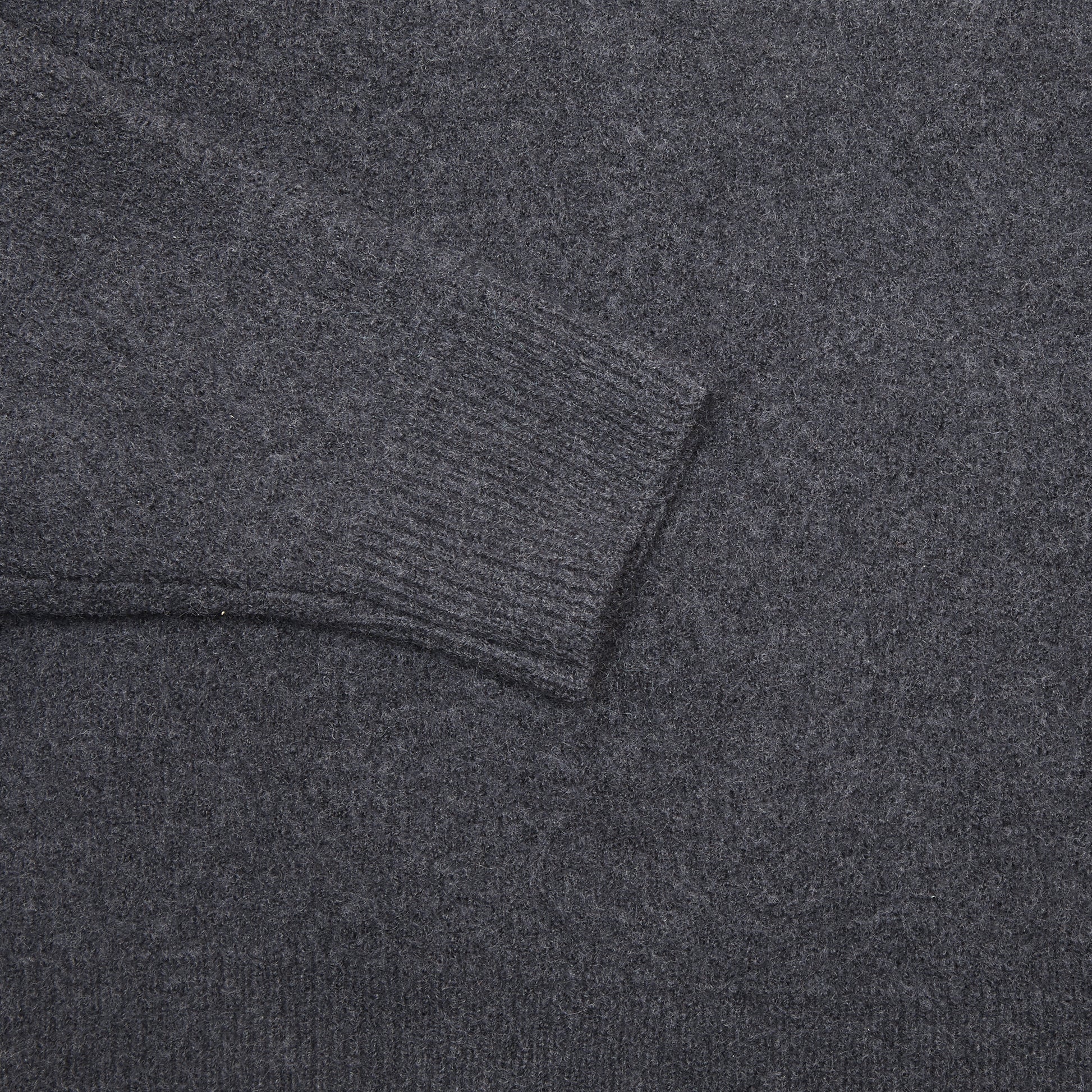 Arpenteur Cam Felted Wool Trucker Sweater in Charcoal