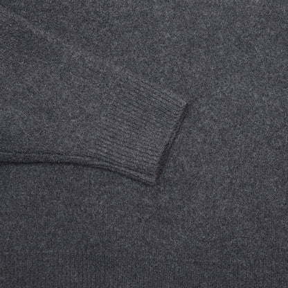 Arpenteur Cam Felted Wool Trucker Sweater in Charcoal