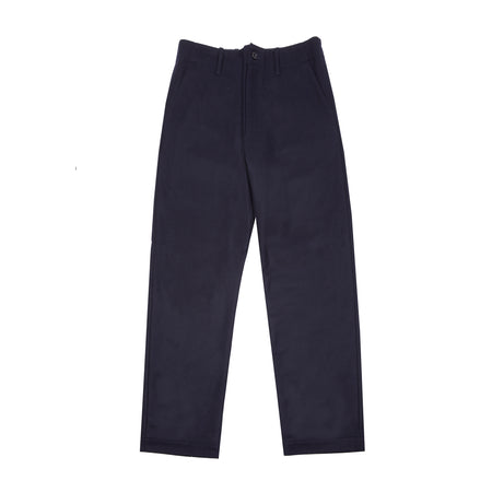 Fox relaxed casual trousers crafted from a soft wool flannel. Featuring a zip-fly and button closure, belt loops, front slash pockets, and back patch pockets.  100% Wool.  Made in France.