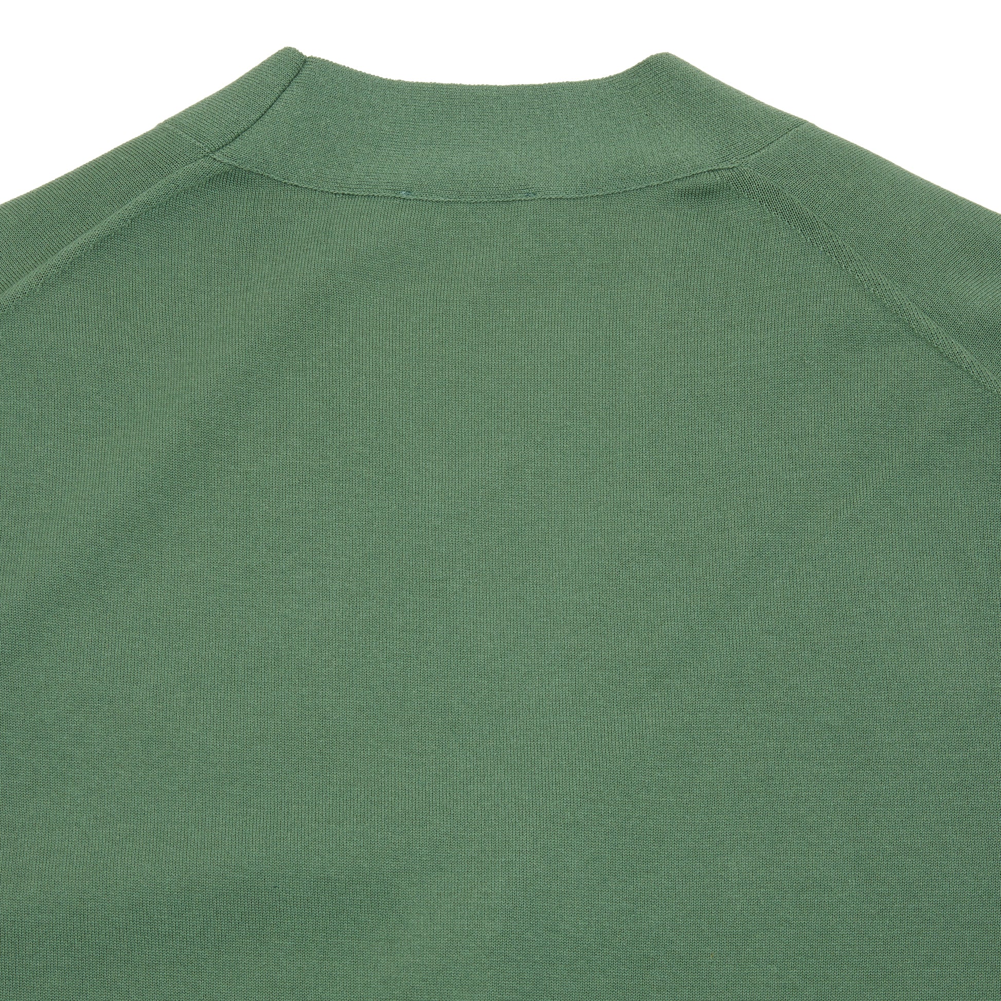 Aton Men's Cotton Washi Knit Oversized Knit Cardigan in Green