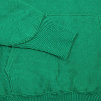 Aton Natural Dyed Urake Hoodie in Green