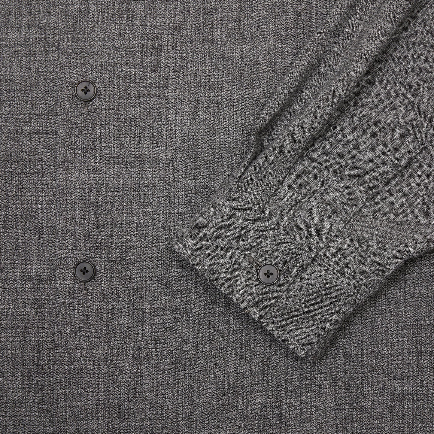 Aton Twist Wool Washer Shirt in Charcoal