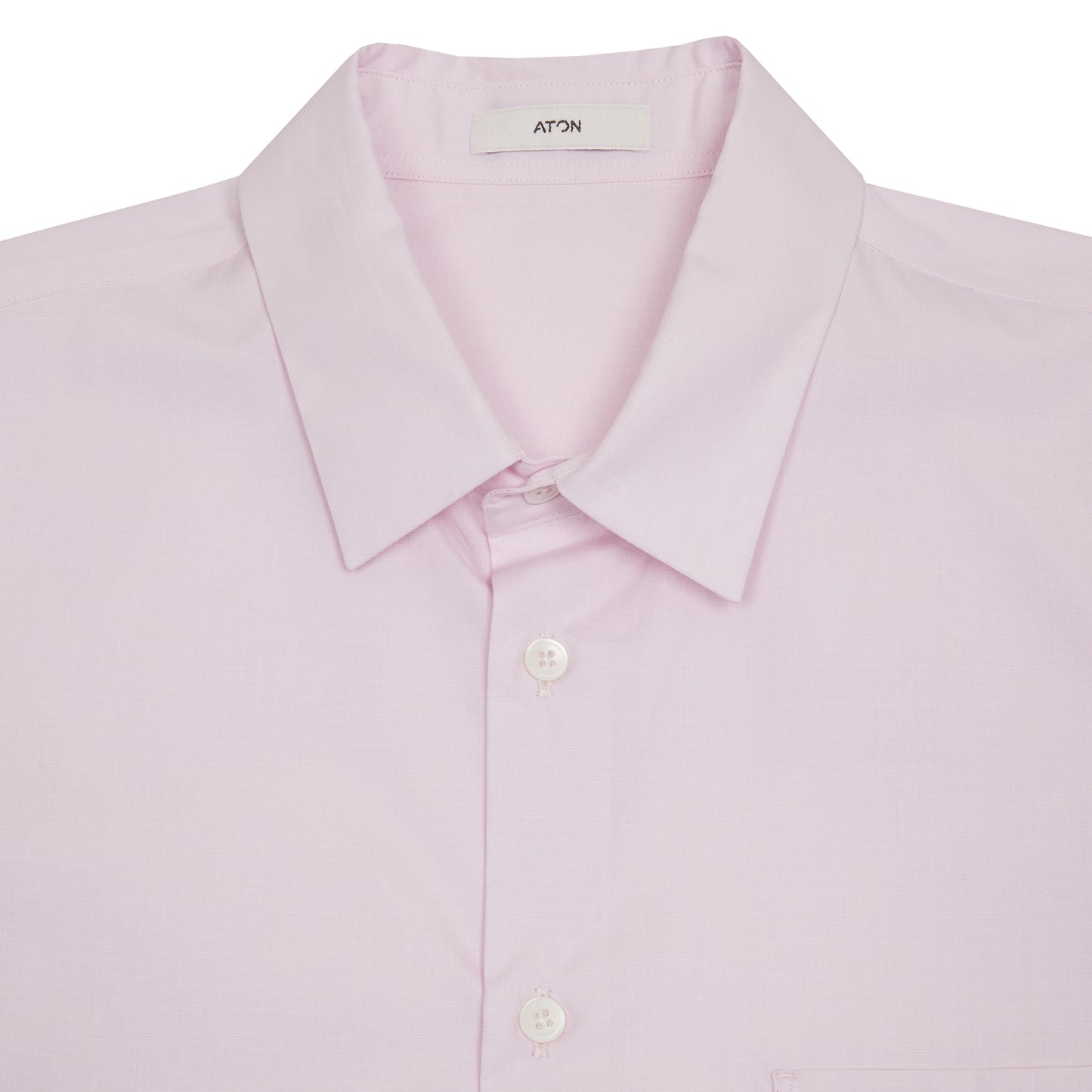Aton Unisex Giza Cotton Broad Standard Shirt in Pink