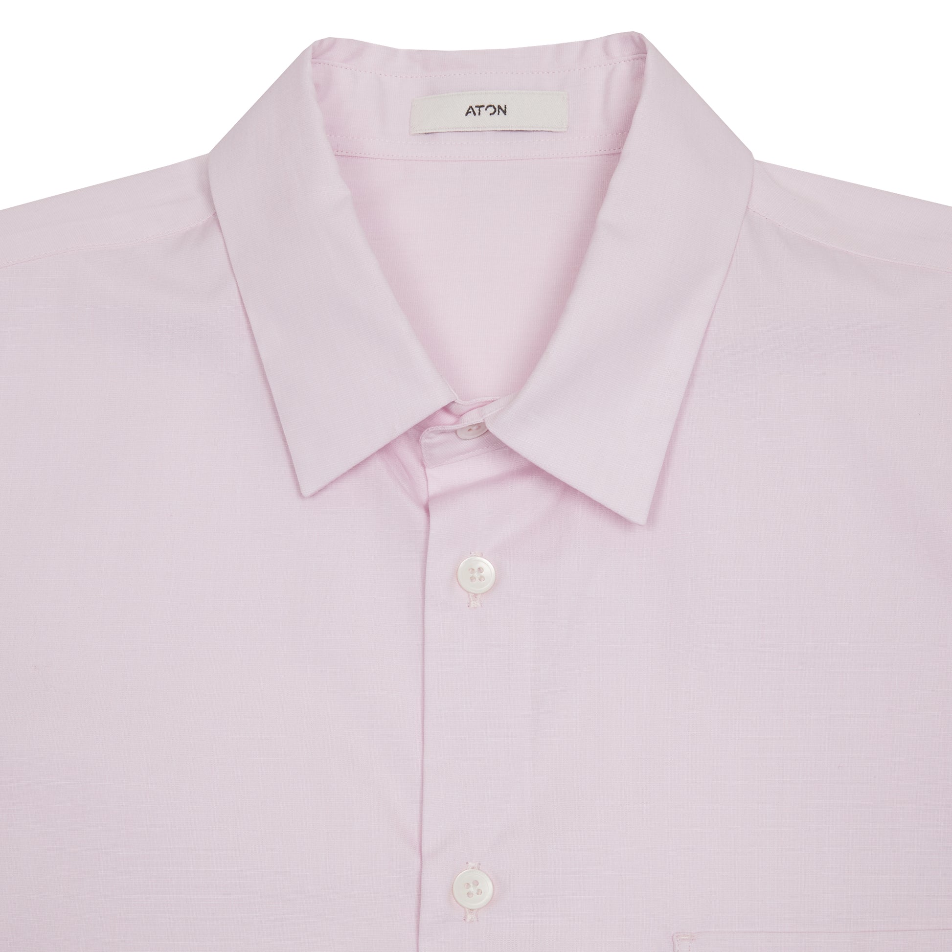 Aton Unisex Giza Cotton Broad Standard Shirt in Pink