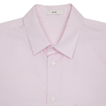 Aton Unisex Giza Cotton Broad Standard Shirt in Pink