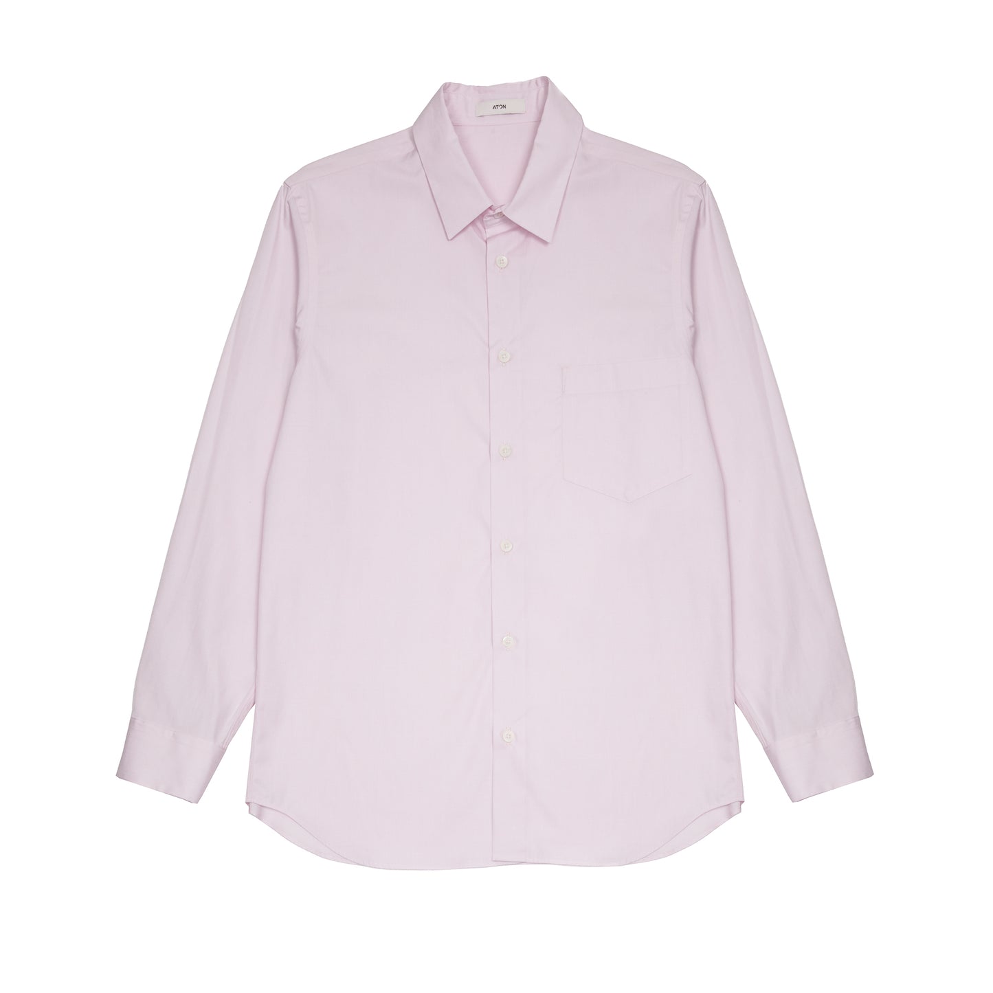 Aton Unisex Giza Cotton Broad Standard Shirt in Pink