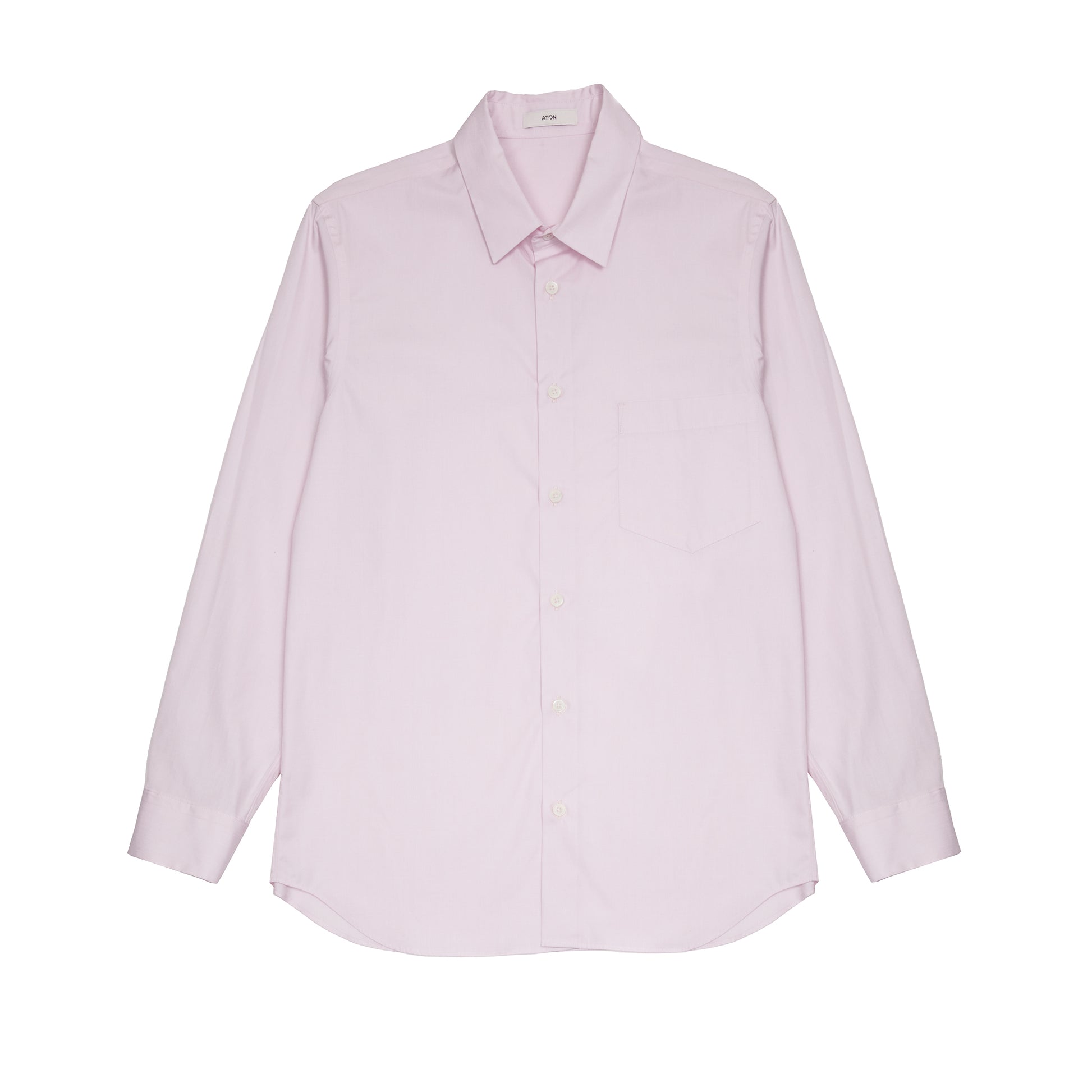 Aton Unisex Giza Cotton Broad Standard Shirt in Pink