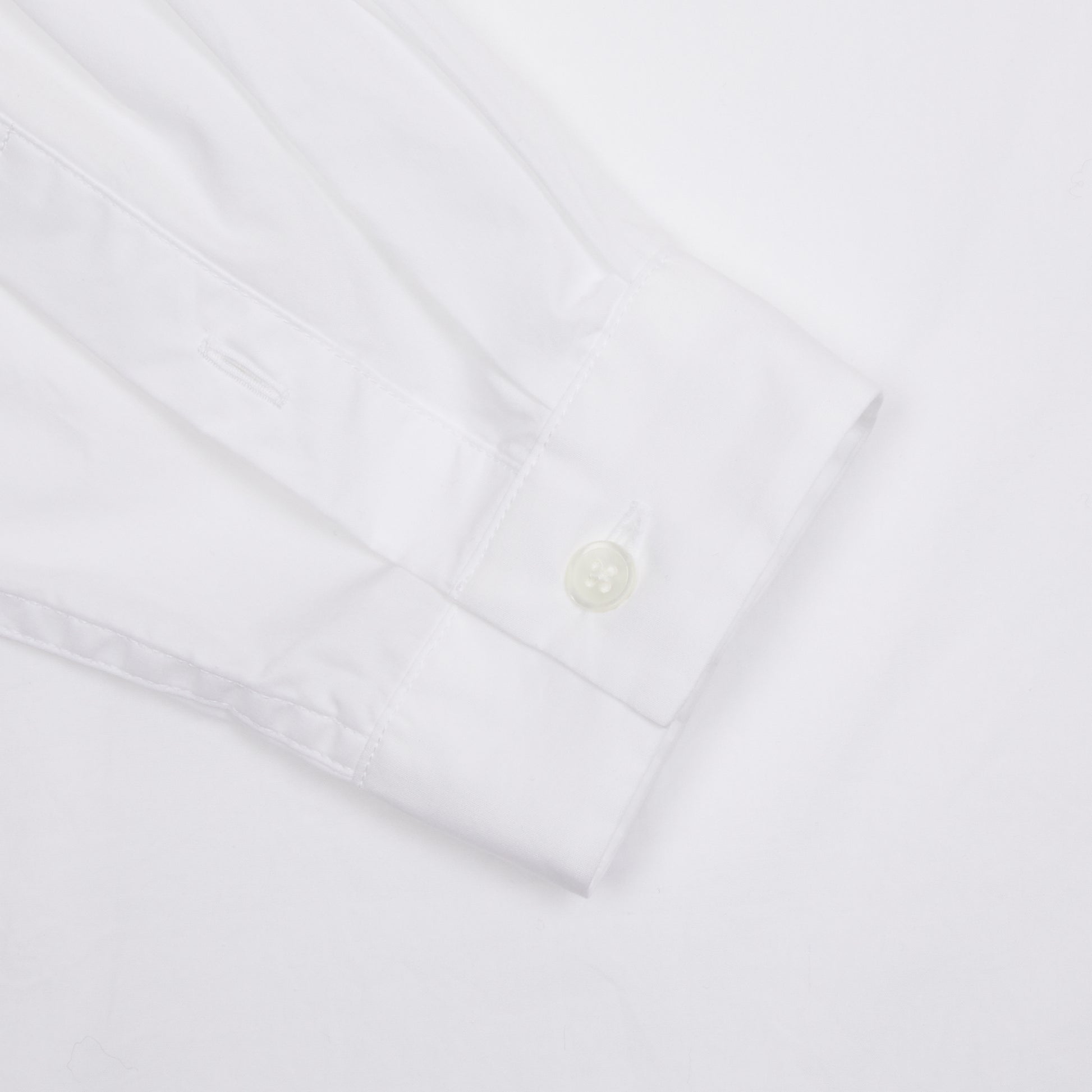 Aton Unisex Suvin Broad Cotton Washed Shirt in White