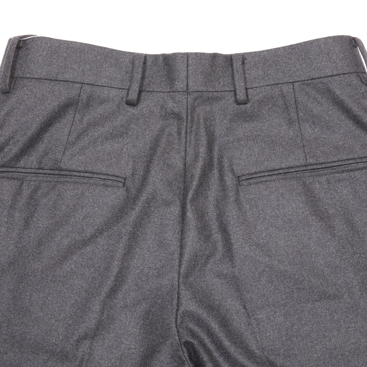 Aton Men's Merino College Flannel Trousers in Charcoal