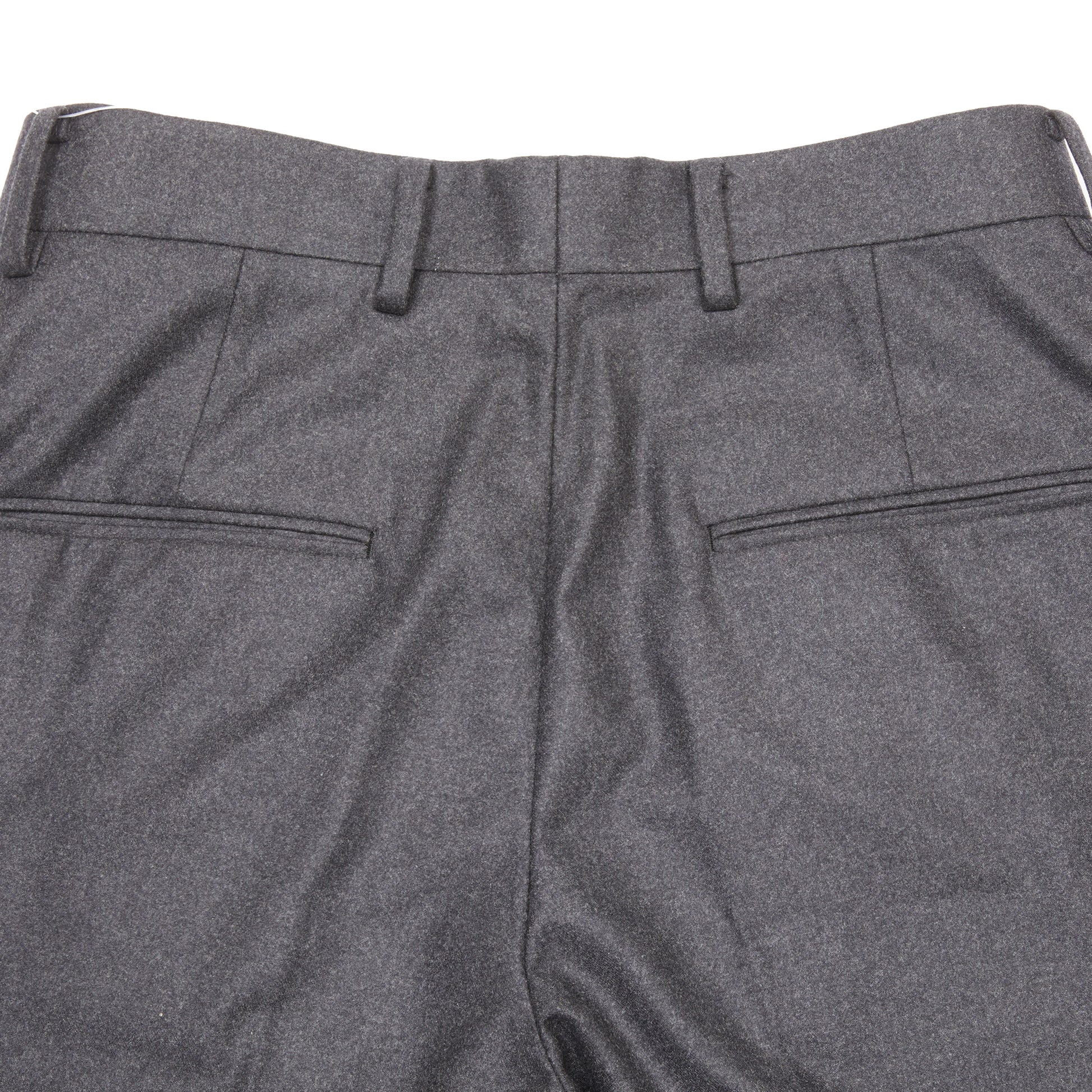 Aton Men's Merino College Flannel Trousers in Charcoal