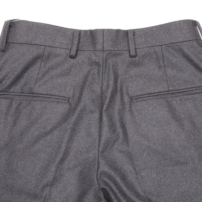 Aton Men's Merino College Flannel Trousers in Charcoal