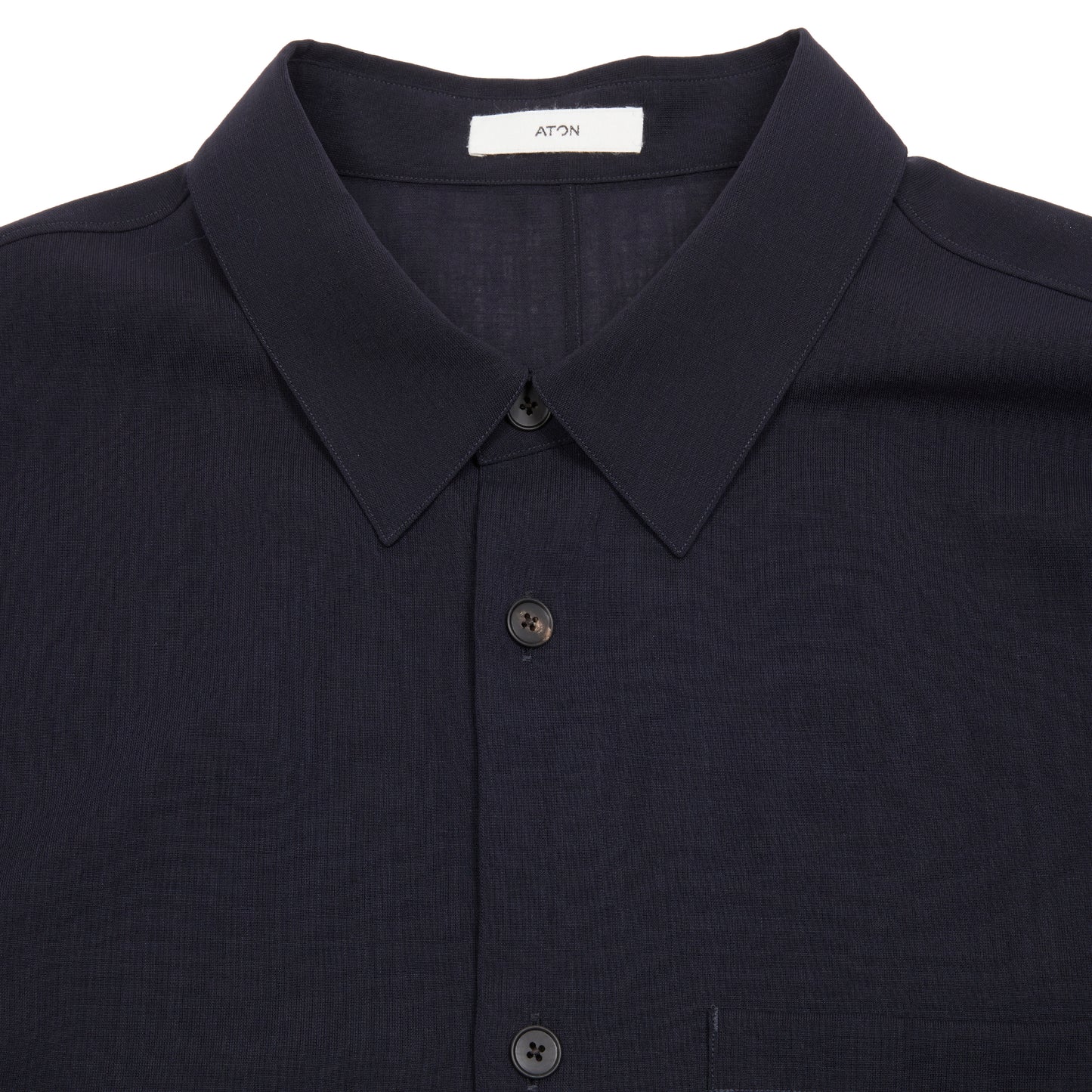 Aton Wool CPO Jacket in Dark Navy 2 