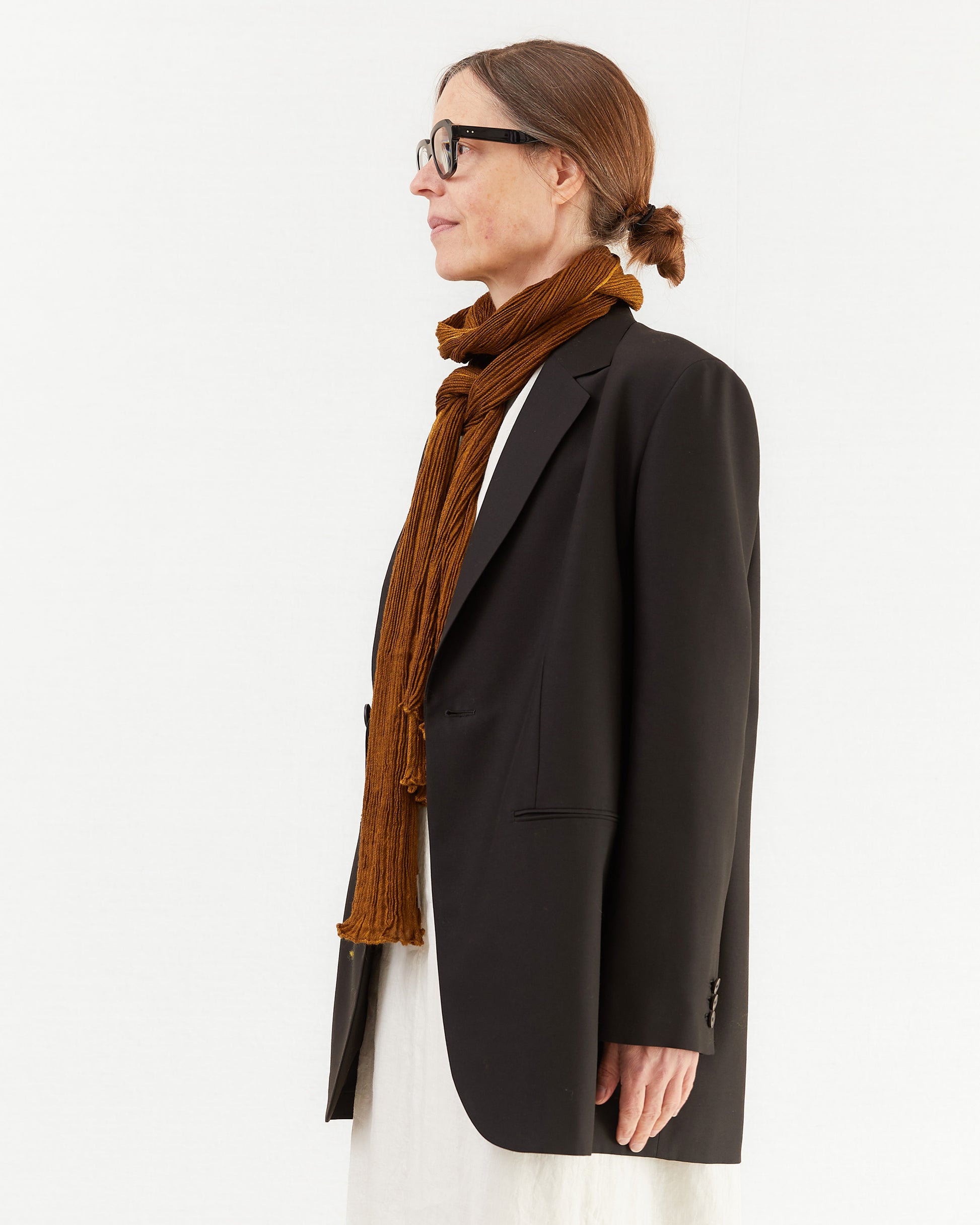 Aton Women's Wool Tailored Jacket in Black