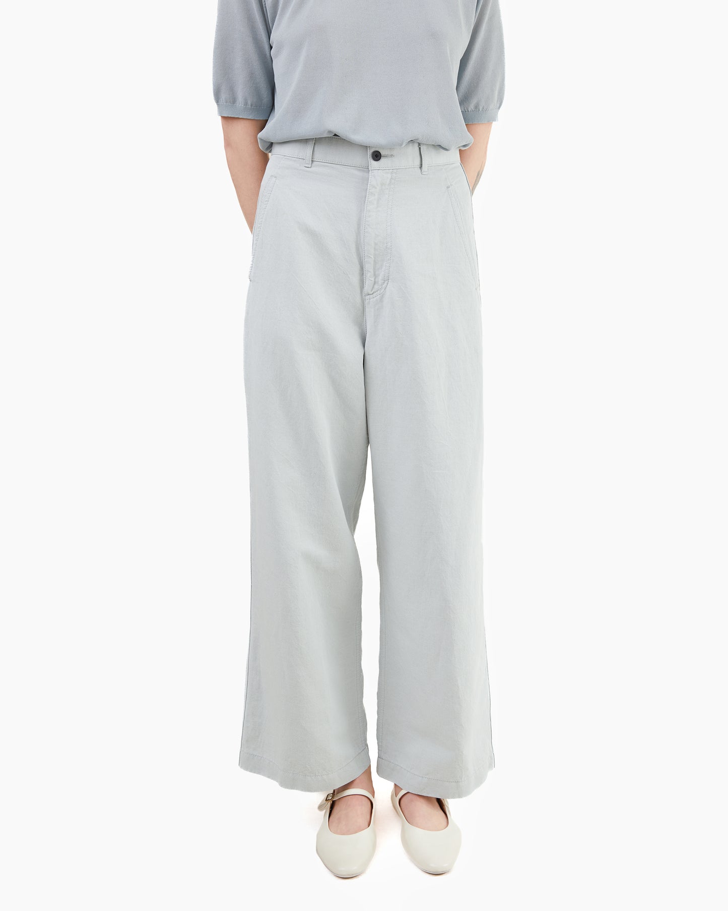 Aton Women's Cotton Linen Katsuragi Work Pants