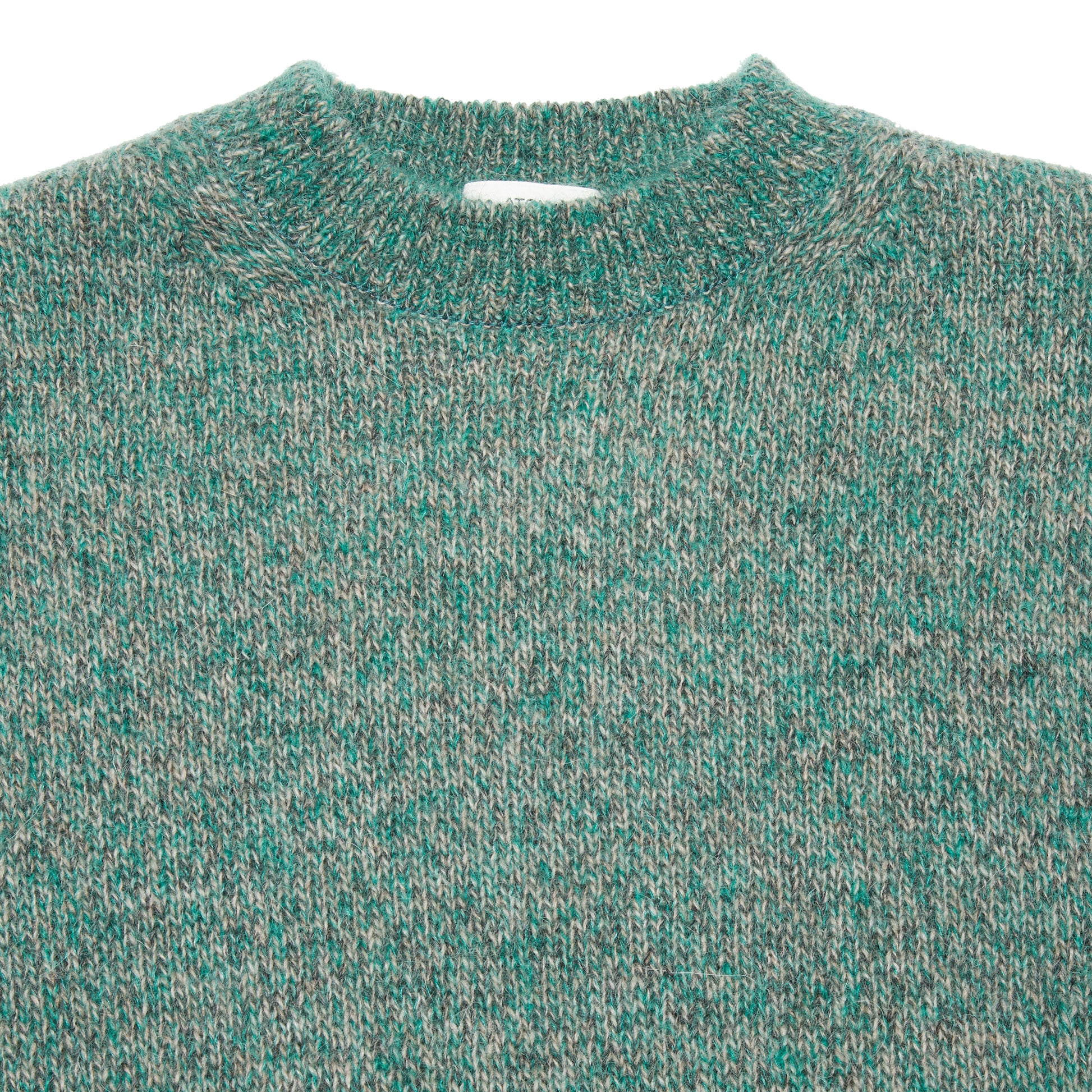 Aton Men's Alpaca/Mohair Jumper in Green