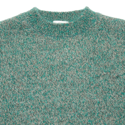 Aton Men's Alpaca/Mohair Jumper in Green